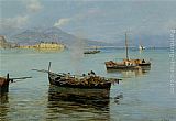 Napoli Canvas Paintings - Porto de Napoli - 1 of 2